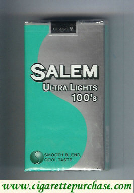 Salem Ultra Lights 100s cigarettes soft box